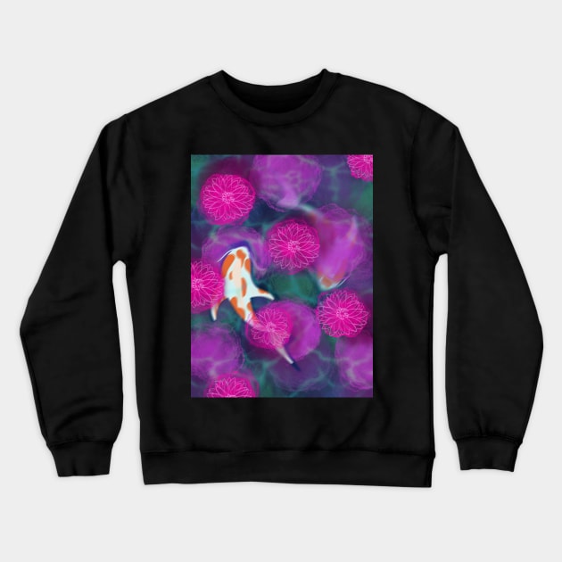 Koi pond Crewneck Sweatshirt by bethepiano